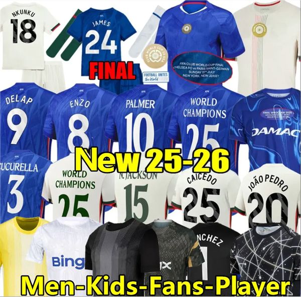 FINAL 25 26 PALMER Caicedo CFC Nkunku Jackson soccer jerseys ChelseaSE Club Cup Disasi Fernandez Mudryk JAMES football shirt men kids set Training SANCHO men kids 111
