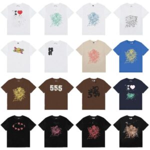 Designer T Shirt Mens Shirt Web Print T-Shirts Loose Casual Niche Trendy Couple Pure Cotton High Street tshirt Short Sleeve Summer Top Tee Streetwear Hip Hop Clothing