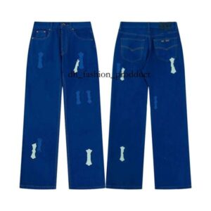 chrome designer jeans for mens baggy jeans stacked jean shorts skinny cross jeans men high quality luxury embroidery denim slim fit jeans 712