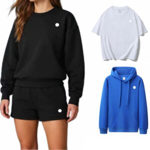 New Women Hoodies Yoga Outfit Perfectly sweatshirts Oversized shirts Sweater short sleeves Crop Fitness Workout Crew Neck Blouse Gym Ladies Womens T-shirts