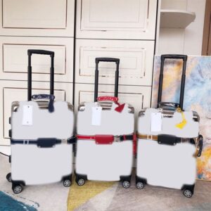 suitcase designer luggage Boarding valise handle with universal wheels aluminum alloy Carry on Versatile travel and business trolley case