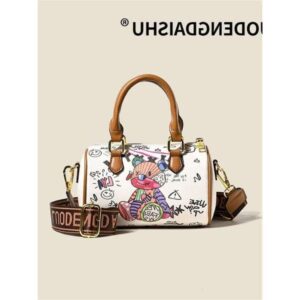 Designer Bag Shoulder Bag Free Shipping New Luxury Light High End Texture Printed Luxury Bag Graffiti Fashion Crossbody For Womens