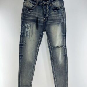 Men's Jeans designer smens Jean Hombre trousers Men embroideryPatchwork Ripped For Trend Brand Motorcycle Pant Mens Skinny Hip hop street Cowboy pants