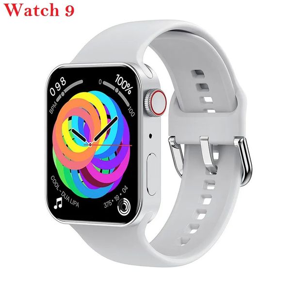 2024 Wristband Series 9 8 45mm 2.1 Inch Women's Men's IWO for Android IOS Bluetooth Call Wireless Charging Fiess Tracker Sports Smart Watch