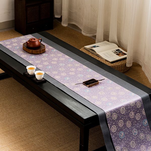 W380 Waterproof tablecloth mat simple high-end coffee table tea table solid color table mat