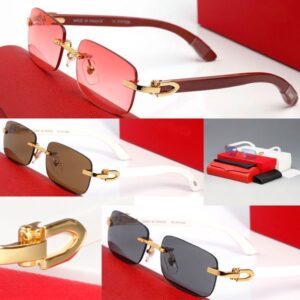 Mens Sunglasses Designer Women Fashion Luxury Brand Square Sunglass Womens Vintage Buffalo Horn Sun Glasses Female Wood Big Frame Shade Black Lady Uv400 Eyeglasses