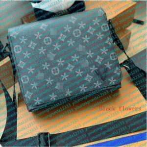 Mens Shoulder PU leather Designers Messenger Bag Famous Trip Postman Classic Handbag Briefcase Crossbody Good quality Bags with dust bag