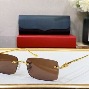 Fashion Mens Luxury Designer Sunglasses for Women Sun Glasses Rimless Rectangle C Decor Classic Adumbral Eyewear Accessories Gafas Lunettes De Soleil luxe femme