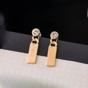 Luxury Jewelry Designer Earrings Silver Plated Women's Romantic Stud Zircon Butterfly Earring Brand Earrings