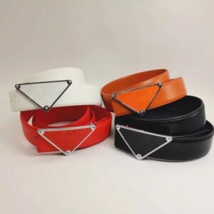 Fashion Classic Belts For Men Women Designer 3.5cm Sier Mens Black Smooth Gold Buckle Leather dresses Belt