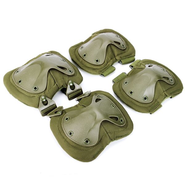 Outdoor tactical knee protector elbow four sets crawling training army camouflage protective sports equipment wholesale