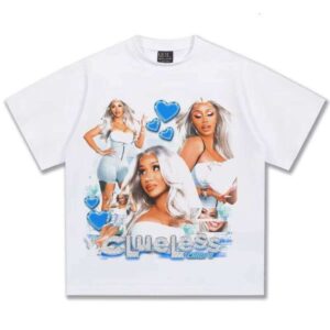 Clothing Oversized 100% Cotton T-Shirt New 300g Fashion Loose Short Sleeve Hip-Hop Knit Summer