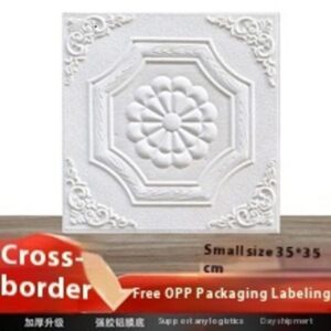Waterproof And Moisture-proof Ceiling Decoration Wallpaper Self-adhesive House Foam Wall Sticker Bedside Upholstered