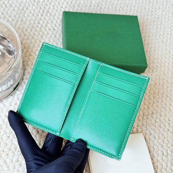 classic mens wallet men genuine leather card wallet designer wallet for women Plaid Double Letters card golder Credit cardholder fast ship and box