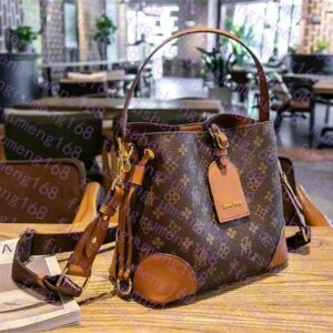 luxury designers NEONOE Bucket Women Shoulder Bags Embossed Purse Woman Tote Brand Letter Leather Handbags crossbody bag