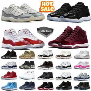 designer 11s Basketball shoes Cherry high low Cool Grey 72-10 Cap and Gown sneaker breathable Sports Shoes Training Athletic men Women Shoes trainer 36-47