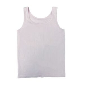Chic Feminine Layered Vest with Smooth Rib Texture in Delicate Pink Hue