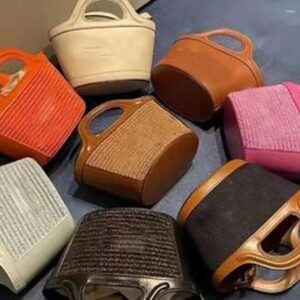 designer bag women Shoulder Bags Embroidered Woven Straw Bag Niche Vegetable Basket Bucket Tote Single Crossbody Handbag Gift 010