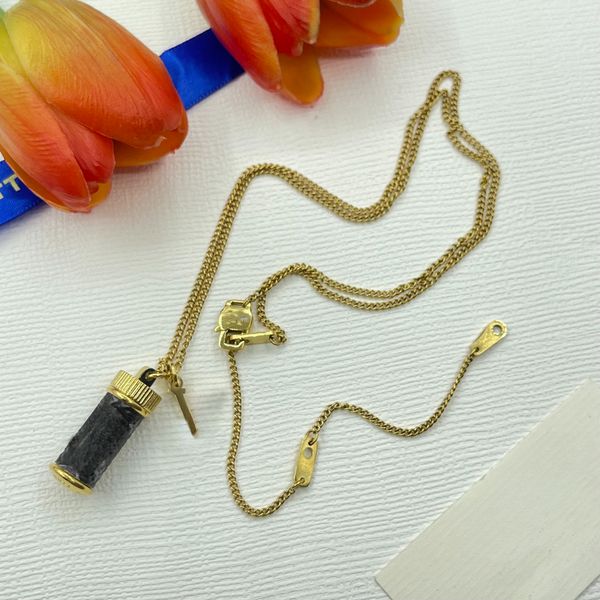 Designer Letter Necklace Brand Pendant 18K Gold Plated Necklace Copper Choker Chain Womens Luxury Jewelry Wedding Party Gift