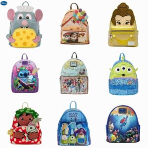 Loungefly Pixar Up Work Parer Womens Double Shoulder Bag Wallet School Cartoon Backpack Birthday GiftXJ250506