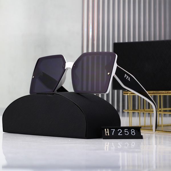 Womens Oversized Sunglasses Designer Sunglasses for Women Big Frame Luxury Sunglass Street Goggle Adumbral Fashion Polarized Sun glasses for Men 6 Colors