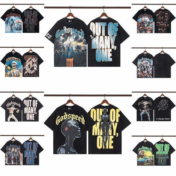 shirt designer t shirt mens t shirt graphic tee clothe beach hipster fabric cotton Street graffiti Letter foil all print Vintage washed Godspeed black tee