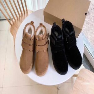 Boots 2023 Winter Australia Neumel Platform boots fashion flat snow boot chestnut black Sheepskin Shearling women shoes outdoor comfort designer