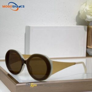 Classic Round Sunglasses Brand Design UV400 Eyewear Frame Sun Glasses Men Women Mirror Glass Lens With Box 42106