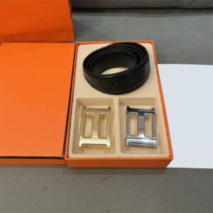 Designer Belts Mens Belt Women Waistband Metal Buckle Luxury Belt Orange Gift Box Width 3.5cm Black Belts