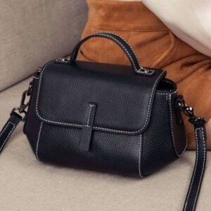 First layer cowhide women's 2025 new genuine leather shoulder crossbody large capacity handheld commuting light luxury small bag