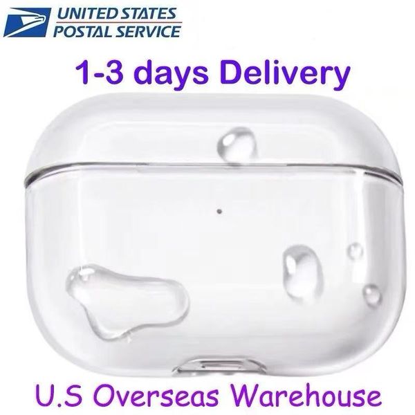 USA Stock For Apple AirPods 4 AirPods pro 2 3rd Headphone Accessories ai Silicone Protective Headphone Cover Headphone Silicone Case TPU HEAD