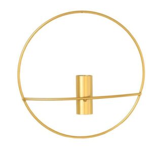 Wrought iron diamond wall hanging creative home background decoration, suitable for living room and bedroom round wall with vase stand design