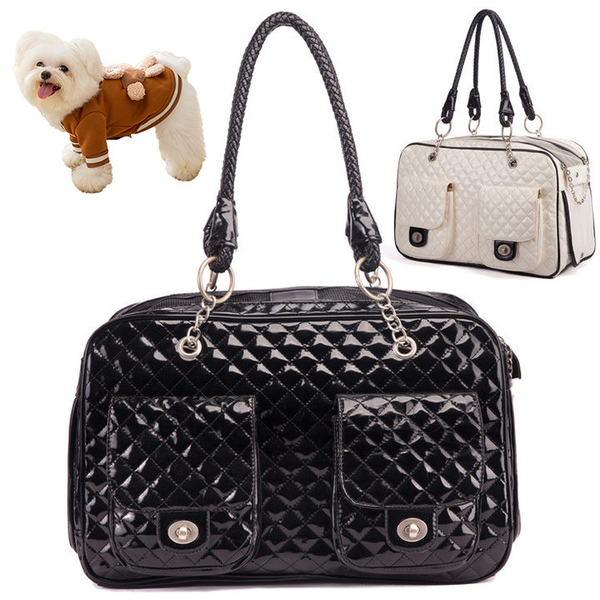 Designer Carrier Dog Carrier Dog Bag Cat Carriers Case Pet Handbags Classic Net Practical Travel Outdoor Web Beige Ebony Canvas Mesh Window