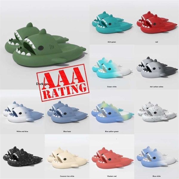 foam runner designer shark slippers sliders men women kids slides pink blue grey pillow slides sandals soft thick cushion slipper cloud slide indoor shoes size 36-45