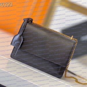 High Quality Leather Shoulder Bag Fashionable Chain Bag Women's Flip Cover Square Bag High-Quality Leather Crossbody Bag