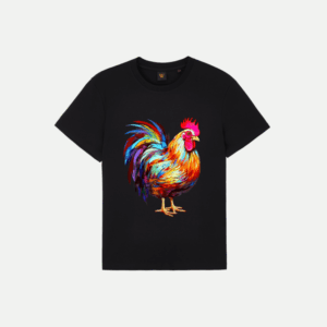 Breathable Comfort Tee with Non-Detachable Print Pattern