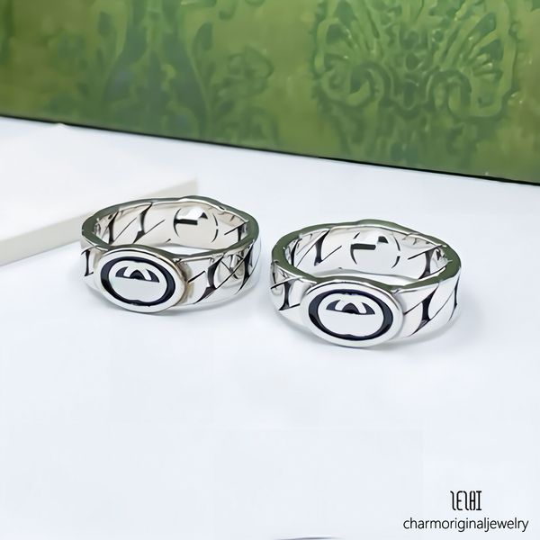 anillos ring for women designer ring designer gold ring 4mm 5mm 6mm titanium steel silver diamond ring men and women gold jewelry for lovers couple rings gift sieraden