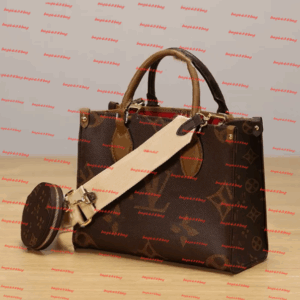 Women designers On The Go East West wallet PM weekend Reverse Canvas Tote Bag with Round Coin Wallet Designer Handbag Shoulder Bags