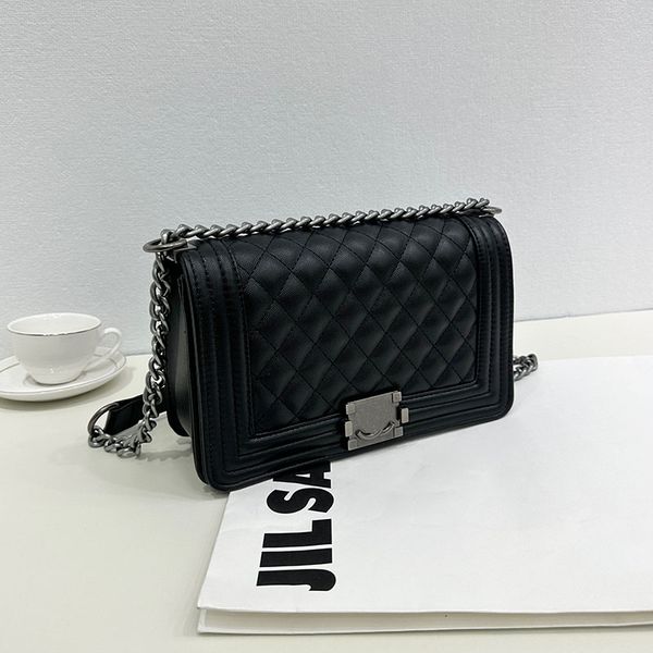 Real Designer CC Real 1:1 Quality leather Women luxurys Shoulder bag Handbags Messenger Chain Bag Clutch Flap crossbody lady clutch Fortune bag Gilded Hardware 26m