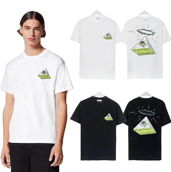 Fashion Mens T Shirts Women Designers T-shirts Tees Apparel Tops Mans Casual Chest Letter Shirt Luxurys Clothing Polos Sleeve Clothes Tshirts