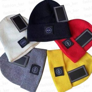 Stylish Winter Knitted Hat Designer Beanie Cap Warm Skull Caps for Man Woman 5 Colors