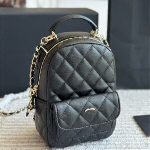 Women Mini Diamond Backpack designer back pack chain bag luxury backpacks fashion school bags Leather