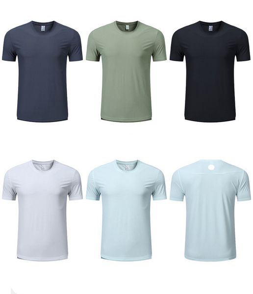 Men Yoga Outfit Gym T shirt Exercise Fitness Wear Quick-drying shorts Sportwear Trainning Basketball Running Shirts Outdoor Tops Short Sleeve Elastic Breathable