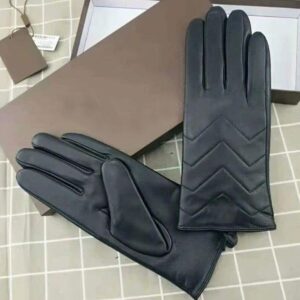 Winter Mens Women Leather Gloves Super Quality Matt Fur Mittens PU Five Fingers Warm With Tag Multi Styles