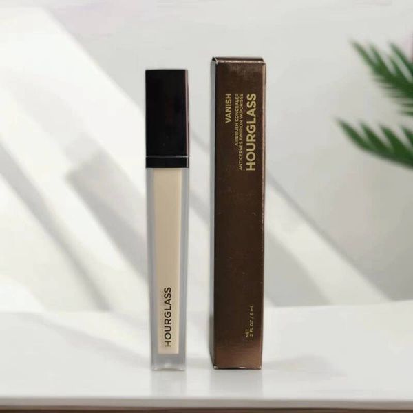 Hourglass Concealer 8 colors 6ml Face Contour Foundation AirBrush Concealers Cream Full Coverage Moisturizer Brighten Natural Nutritious Facial Makeup Silk