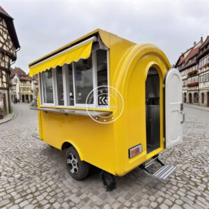 Hot Dog Ice Cream Cart Street Catering Trailer Food Truck Fully Equipped Concession Mobile Kitchen Food Trailer For Sale