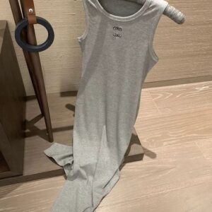 Vestido de Mujer for woman partydress Anagram Tank Top Knit Embroidery Dress womens designer clothing Fashion Long Skirts bodysuit summer dress 72