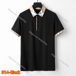 Designer Classic Mens T Shirt Cotton Plaid Stripe Soft Fabric Floral Embroidery Asian Fit