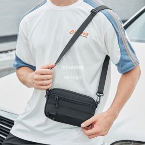 Crossbody bag Men's fashion brand casual all-in-one simple street fashion trend solid color small shoulder bag for women messenger bag