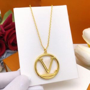Women Necklace Designer Necklaces Vintage Pendant Personality Letters Design Golden Choker Chains Temperament Wedding Party Jewelry
